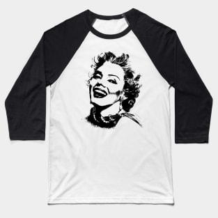 Marilyn Monroe Pop Art Portrait Baseball T-Shirt